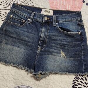 PINK Victoria's Secret Dark Blue Jean Shorts